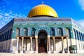 Frontal view of the Dome of the Rock, Jerusalem, Israel Royalty Free Stock Photo