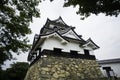 Frontal view of Hikone castle Royalty Free Stock Photo