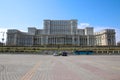 A frontal view of the House Of Parlament in Bucharest, Romania Royalty Free Stock Photo