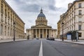 Frontal view of the Pantheon of the city of Paris Royalty Free Stock Photo