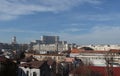 Frontal view of the Parlament Palace in Bucharest, Romania. Royalty Free Stock Photo