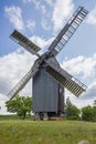 Frontal view of the Post Mill in Cammer Royalty Free Stock Photo