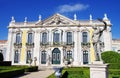 Frontal view of the Queluz Palace, Portugal.