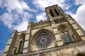 Frontal view of Soissons cathedral Royalty Free Stock Photo