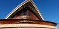 Frontal view of top of the Sydney Opera House