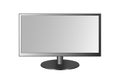 Frontal view of widescreen led or lcd monitor Royalty Free Stock Photo