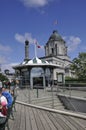 Quebec, 29th June: Frontenac Funicular Cabin from Terrace Dufferin in Quebec City of Canada Royalty Free Stock Photo