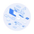 Frontend Development, Creating a site layout, template. Converting data into a graphical UI UX interface. Web development, design