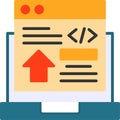 Frontend Development Vector Icon Design