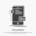 frontend, interface, mobile, phone, developer Icon. glyph vector gray symbol for UI and UX, website or mobile application Royalty Free Stock Photo
