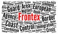 Frontex word cloud concept