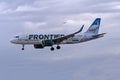 Frontier A320Neo Royalty Free Stock Photo