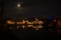 Frontierland at night