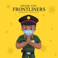 Thank you frontliners banner design
