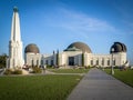 Los Angeles, California, USA - Mai 2018: Griffith Observatory with the Astronomers Monument