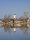 Froschhausen lake near Murnau in Upper Bavaria