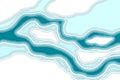 Frosen river in the ice aerial view vector illustration Royalty Free Stock Photo