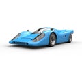 Frost blue vintage super car