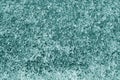 Frost on car glass texture in cyan tone Royalty Free Stock Photo