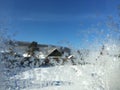 Frost draws on window