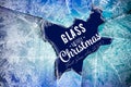 2020 Frost glass pattern. Winter frame on transparent background. Vector 2020 christmas illustration. Vector transparent blue Royalty Free Stock Photo