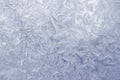 Frost pattern window snowflakes Royalty Free Stock Photo