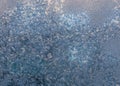 Frost pattern on window Royalty Free Stock Photo