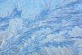 Frost on Window Glass Royalty Free Stock Photo