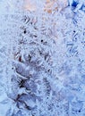 Frost on windowpane Royalty Free Stock Photo