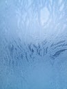 Frost on windowpane Royalty Free Stock Photo