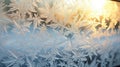frost windshield sunny Royalty Free Stock Photo