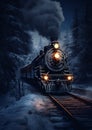 Frostbitten Journeys: A Mysterious Train Ride Through the Snowy