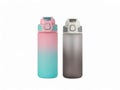 Frosted Aesthetic Gradient Plastic Water Bottle Pair Royalty Free Stock Photo