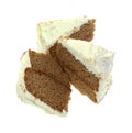 Frosted Carrot Cake Slices Royalty Free Stock Photo