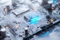 Frosted Circuit Board with LED Glow