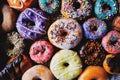 Frosted donuts with sprinkles 2 Royalty Free Stock Photo