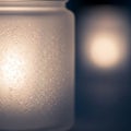 Background, another similar light is softly blurred, adding dept Royalty Free Stock Photo