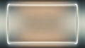 Frosted Glass Rectangular Frame with Soft Glowing Edges and Gradient Background border translucent Royalty Free Stock Photo