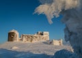 Frosted ruins of observatory - Pop Ivan Mount