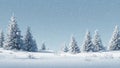 Frostfall Pine Horizon Royalty Free Stock Photo