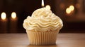 frosting cupcake candle