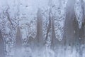 Frostwork on a window glass