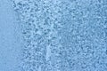 Frostwork on a window glass Royalty Free Stock Photo