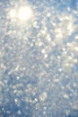 Frosty bokeh glitter sparkle abstract background