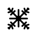 Frosty flurry snowflake icon