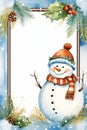 Frosty Fun: A Winter Wonderland Card Template with a Touch of Vi
