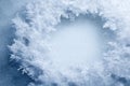 Frosty ice crystal background winter snow pattern texture frozen cold Royalty Free Stock Photo