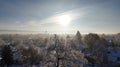 Frosty January morning in Emmett, Idaho