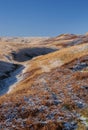 Frosty moorland landscape