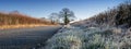 Frosty morning in the Cotswolds, Gloucestershire, United Kingdom Royalty Free Stock Photo